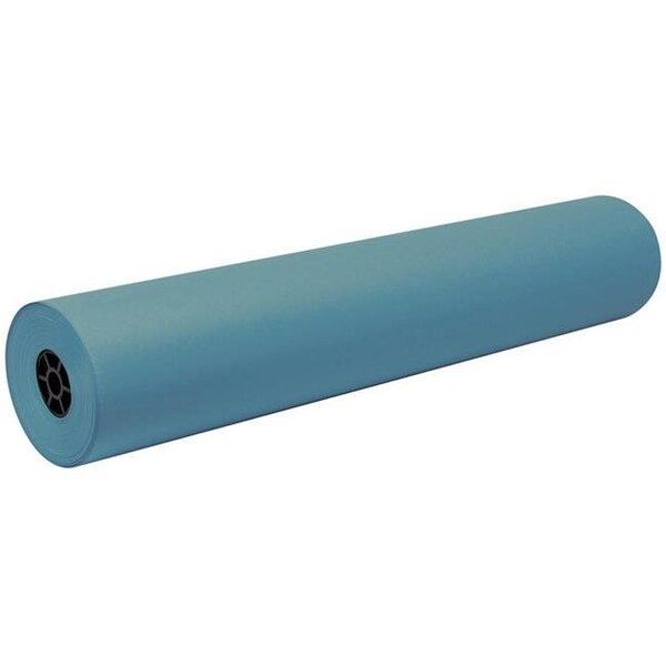 Easy-To-Organize 36 x 1000 mm Decorol Flame Retardant Paper Roll; Sky Blue EA1539288 - main